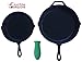 Crucible Cookware Silicone Hot Handle Holders (Large, Green)