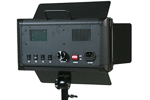 ePhotoInc 2 x 600 LED Light Panels Photography Video Studio Lighting Panel with Filters and Dimmer Switch 600SDx2 - Thumbnail 4