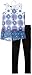 Amy Byer Girls' Big Print Chiffon Flyaway Back Legging Set