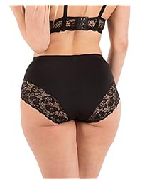 Pack de 5 bragas de encaje para mujer, talla grande, con control de luz