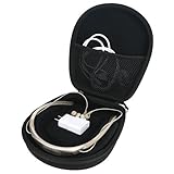 Khanka Hard Case Travel Storage Bag for Samsung Level U Pro Noise Cancelling Bluetooth Wireless In-ear Headphones - Black
