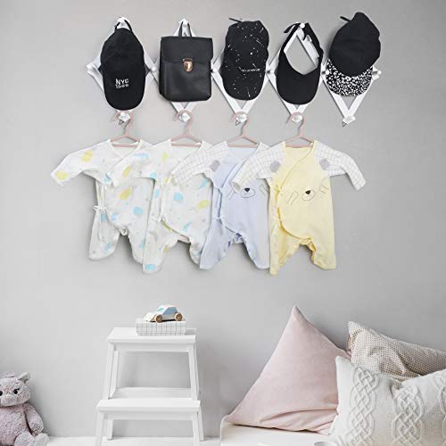 WEBI Accordian Wall Hanger,Expandable Wooden Coat Rack Wall Mounted,Hat