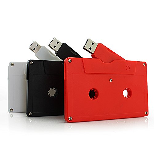 Usbkingdom 8GB USB 2.0 Flash Drive Cassette Tape Shape Thumb Drive Memory Stick Pendrive (Red) - Thumbnail 6