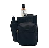 IFaxnn Primo Vape Case for Large Mechanical and Box Mods Devices - Premium Vape Travel Case - EJuice Holder (Black/Suede)