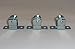 Amazing Drapery Hardware 3 QTY: Metal Pulley/Cord Guide : for Roman & Other Shades and MORE