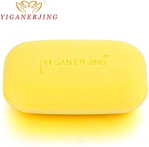 Yiganerjing Sulfur Soap Bath Shower Antibacterial Body Cleanser Psoriasis Eczema Pruritus Treatment Remedy Bar Home