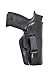 Front Line Inside The Waistband Leather Holster (Black)