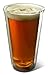 Craft Beer Glass Set 2 Double Wall Insulated Real Glass Tumblers 14 Ounce Pint Shape 2-Pack Set with 7 Inch Stainless Steel Speed Bottle Opener by Princeton Wares
