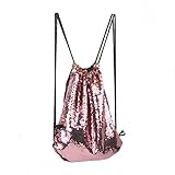 Tinksky Sequin Drawstring Backpack Dance Bag, gift for women