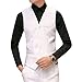 MOGU Mens 3 Piece White Dress Suit Set Size 32 Blazer with 30 Waist Pants