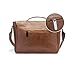 Pu Faux Leather Briefcase Vintage Leather Shoulder Messenger Bag Laptop