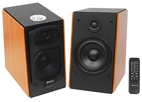 (2) Rockville HD5 5″ Powered Studio Monitor Bluetooth Bookshelf Speakers