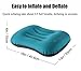 Camping Pillow Inflatable by Hikenture - Ultralight Hiking Pillow for Sleeping - Compressible and Compact - Neck Lumbar Support for Backpacking , Travel , Beach (Blue)
