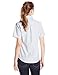 Red Kap Women's Standard Executive Oxford Shirt, Blue/White Stripe, 14