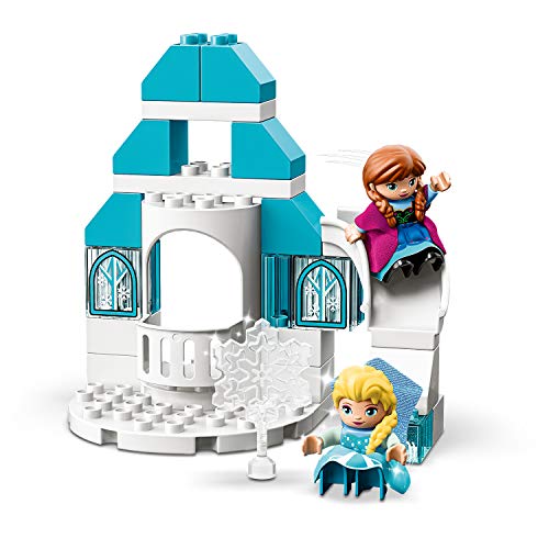 LEGO 10899 DUPLO Princess Frozen Elsas Eispalast, Bauset mit einem Leuchtstein, Prinzessin ELSA und Anna Mini-Puppen sowie Schneemann Figur, Spielzeuge für Jungen und Mädchen ab 2 Jahren – Bild 4
