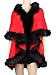 Womens Faux Fur Cape Coats Dress Plus Size