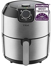 T-fal Air Fryer, Friteuse, EY201D50 T-fal Easy Fry Prestige XL, Low Oil, Patented Basket System, 4.4Qt/4.2L, Silver