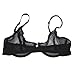 Women's Sheer Bra See Through Mesh Lingerie Set Transparent Unlined Lace Barely There Sexy Bras
