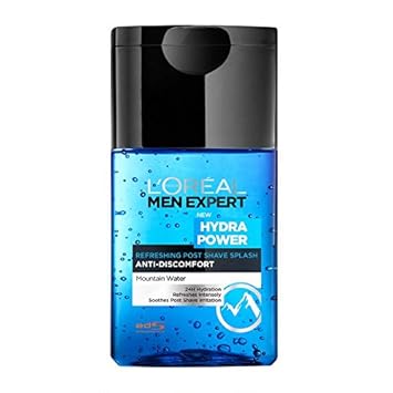 Loreal Men Expert Hydra Power Anti-Discomfort Post Shave Splash 125ml with Ayur Product in Combo