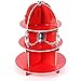 Red Fire Hydrant Cupcake Stand Holder 3 Tier, 5 3/4” X 11”, 1 Hydrant Per Order - Table Decorations for Firefighter, Fire Rescue Themed Birthday, Halloween, Party - by Kidsco