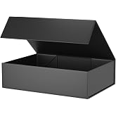 Black Gift Box 11.9" x 8.5" x 3.3",Magnetic Closure Gift Boxes for Presents | 1 Pack Bridesmaid Gifts Boxes,Cute Boxes,Birthday Gift Box,Luxury for Gift Packaging, Magnetic Gift Boxe for Wrapping Gifts