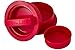 Easy for Life Stuffed Burger Press Kit 3 in 1 - Exclusive Red Color with 20 Free Wax Patty Papers, Non Stick Hamburger Maker, Homemade Patties & Sliders, Patty Molds, Veggie Hamburger Press Shaper