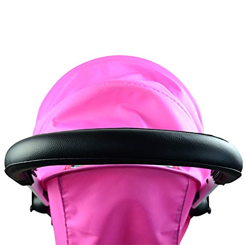 ROMIRUS Handle Sleeve Cover for Babyzen YOYO/YOYO+ Strollers, Artificial Leather Black