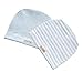 MMBABY 2 Packs of Infant Toddler Baby Unisex Cotton Soft Cute Lovely Newborn Kids Hat Beanies Caps (0-3 Months, M-Blue-BB0012)