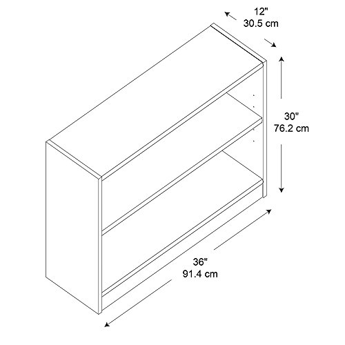 Bush Furniture Universal 2 Shelf Bookcase in Royal Oak Pricepulse