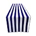 ArtOFabric Decorative Cotton 1 Inch Navy Blue and White Stripped Table Runner. 12" X 108"