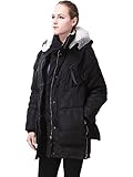 Miya Thickened Hooded Down Jacket For Women Coats Overcoat Long Womens Winter cost