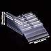 Canomo 60 Pack Plastic Wire Shelf Price Label Holders Merchandise Display Sign Display Holder (6cm x 4.2cm), Clear
