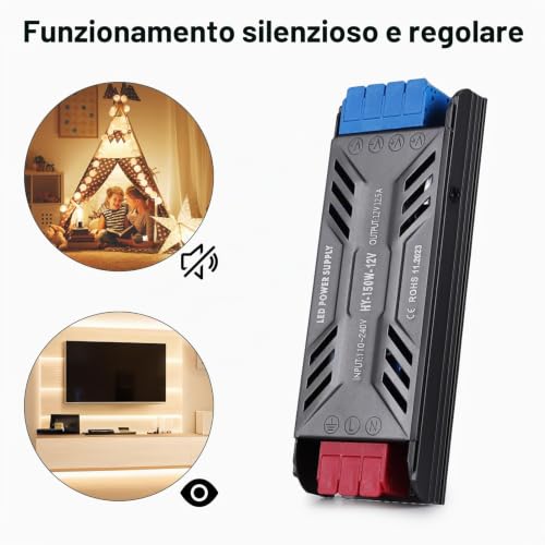Transformador 220 V to 24 V, BRIMETI Fuente Alimentacion 24 V 100 W 4.2 A LED Driver, Ultra Up 220 V to 24 V DC Driver de Bajo Tensión Controlador LED Voltaje Constante