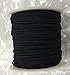 Deryun 1 mm Elastic Cord Thread Elastic Cord Beading Crafting Stretch String Jewelry Bracelet Beading String Cords (90 Meters, Black)