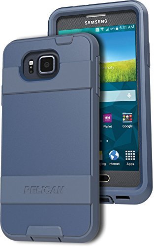 Pelican Progear Voyager Rugged Case with Holster for Samsung Galaxy Alpha - Retail Packaging - Navy Blue Pelican Progear Voyager Rugged Case with Holster for Samsung Galaxy Alpha - Retail Packaging - Navy Blue