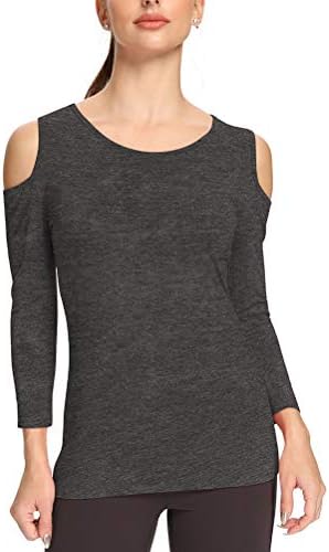 plain black cold shoulder top