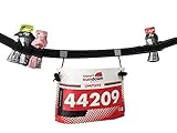 Maacool Race Number Belt ( 6 Gel Loops ) for Triathlon,marathon,Running,Cycling