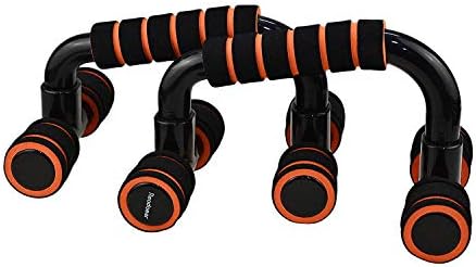 ZEVORA ABS Plastic Workout Pushup Stands Handle Set with Non Slip Bars, Comfort Foam Grips for Men & Women Muscle Building