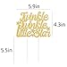 PALASASA Gold Single Sided Glitter Twinkle Twinkle Little Star Cake Topper in for Baby Shower or Birthday Party
