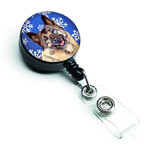 Caroline's Treasures LH9308BR Norwegian Elkhound Winter Snowflakes Holiday Retr…