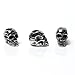 Large Metal Skull Spacer Beads 3 Pack | 12mm (4.5mm Hole) Fits Paracord Lanyards Crafts & Accessory Cord Projects | DIY Jewelry Necklace, Bracelets, Earrings & Knife Lanyards| ZaneGear Brand