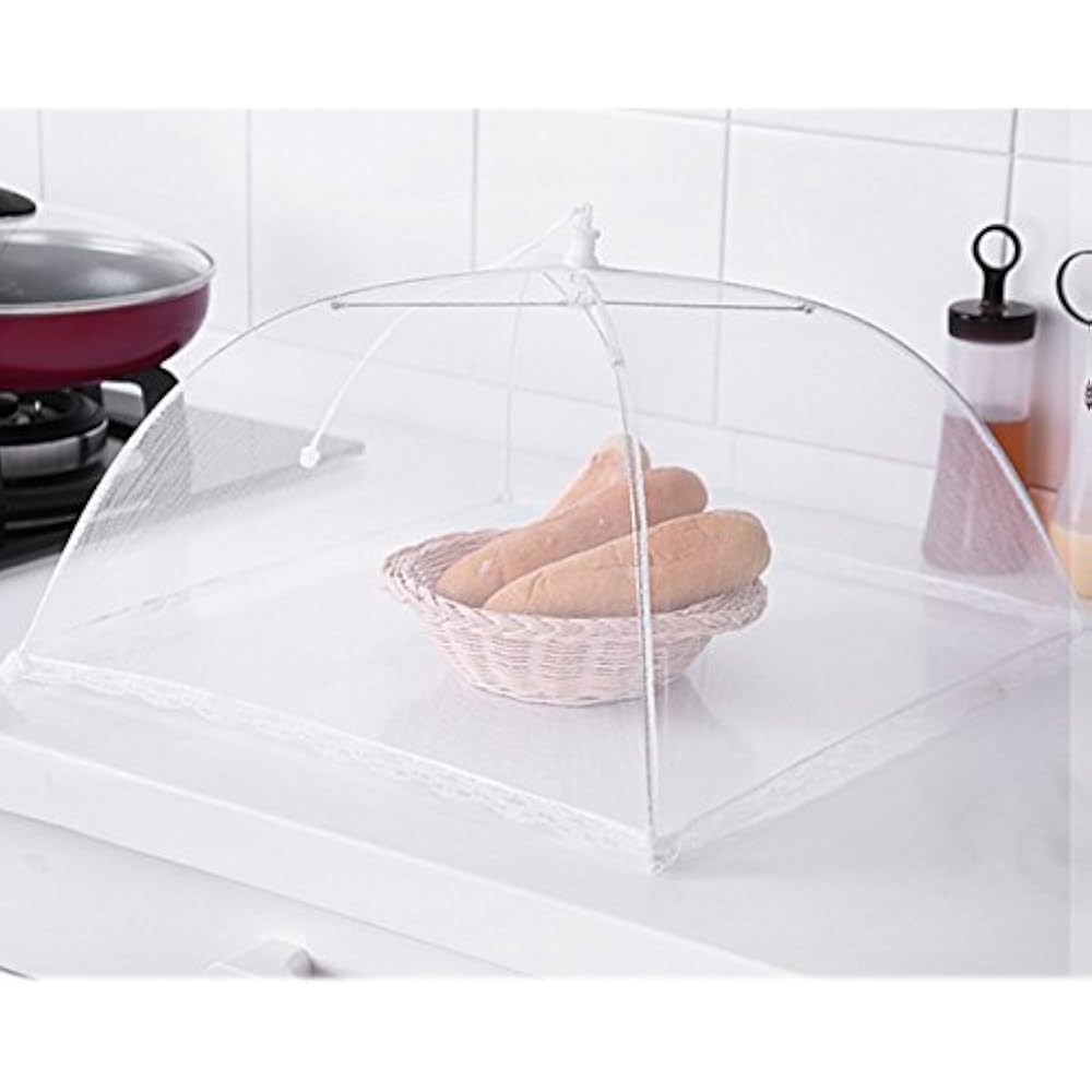 Plate Serving Covers (6 Pack) Large And Tall 17x17 PopUp Mesh Food