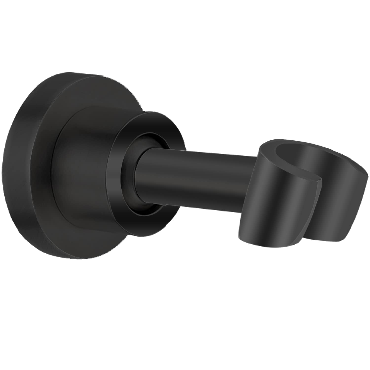 Drenky Shower Head Holder 304 Stainless Steel Shower Holder Bracket Universal Shower Head Bracket Adjustable Shower Head Holder for Handheld Shower with Install Screws, Black