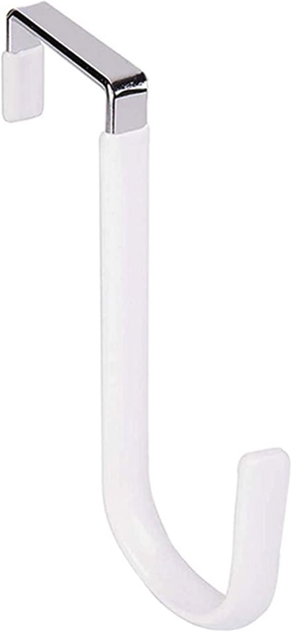 Wreath Hangers - ZWMBYN Steel Short Hook Bracket for Door Pendant Wreath, 5 inch Metal Wreath Hanger for Christmas Decoration Rack Single Hook, Metal Straight Hook Practical Clothes Towel for Home