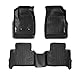 MAXLINER Floor Mats 2 Row Liner Set Black for 2015-2018 Chevy Colorado Crew Cab/GMC Canyon Crew Cab