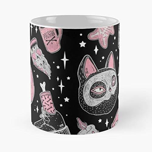 Halloween Spooky Creepy Coffee Mugs Ceramic Handmade