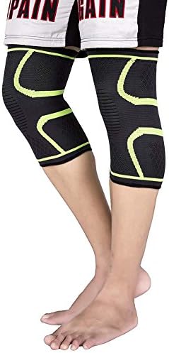YJWB Knee Pads，Sports Knee Athletics Knee Compression Sleeve Support for Running, Jogging, Sports, Basketball, Joint Pain Relief, Arthritis and Injury Recovery, Men and Women