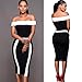 Ninasill Beautiful Women Bandage Bodycon Sleeveless Dress, Exclusive Evening Party Cocktail Pencil Mini Dress (XL, Black)