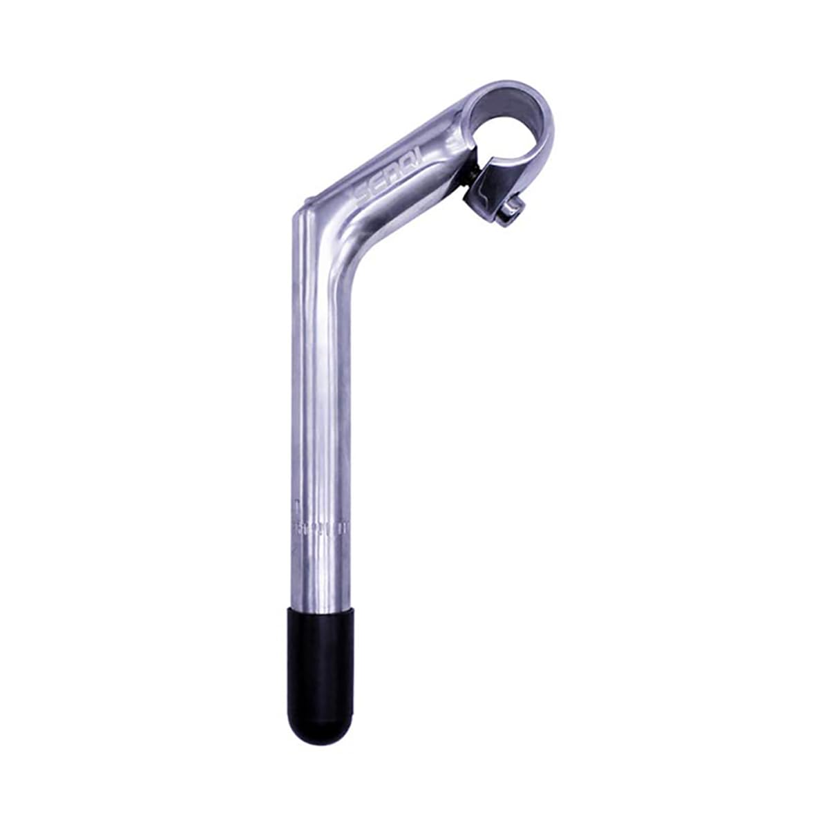 SENQI 22.2 * 25.4mm Electroplating Gooseneck Stem Aluminum Alloy 80 * 180 * 200 Stems With Teeth BSB040(Silver)