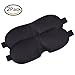 Lightweight & Comfortable Sleep Mask 3D Contoured Shape Sleeping Eye Mask with Adjustable Strap for Men Women, Best Sleeping mask for travel, Shift works 2 Pack (Black & Black)